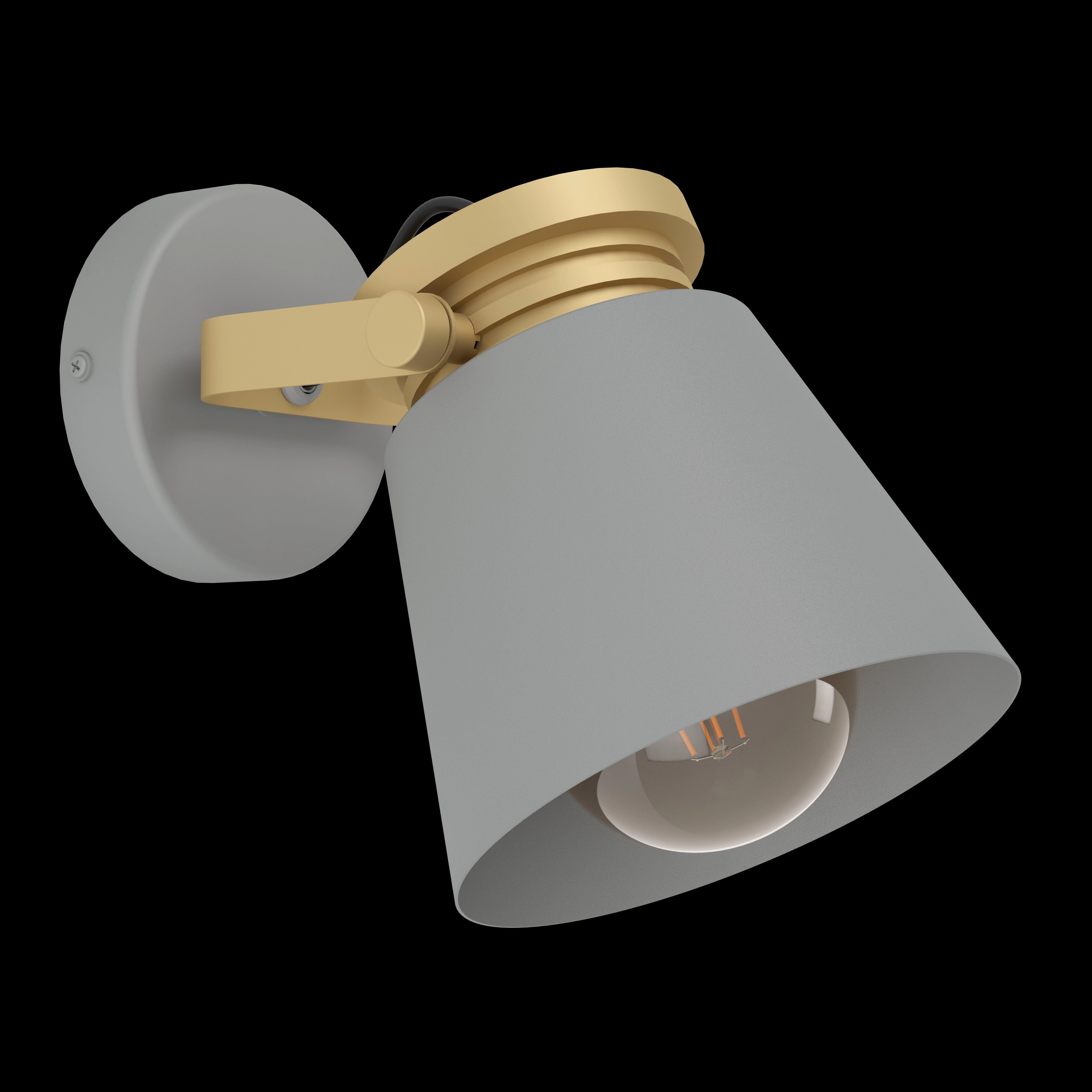 Eglo Twicken Grey & Gold Wall Spotlight