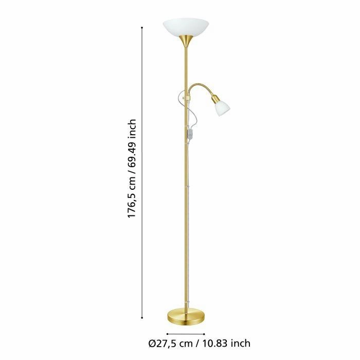 Eglo Up 2 Brass Mother & Child Floor Lamp