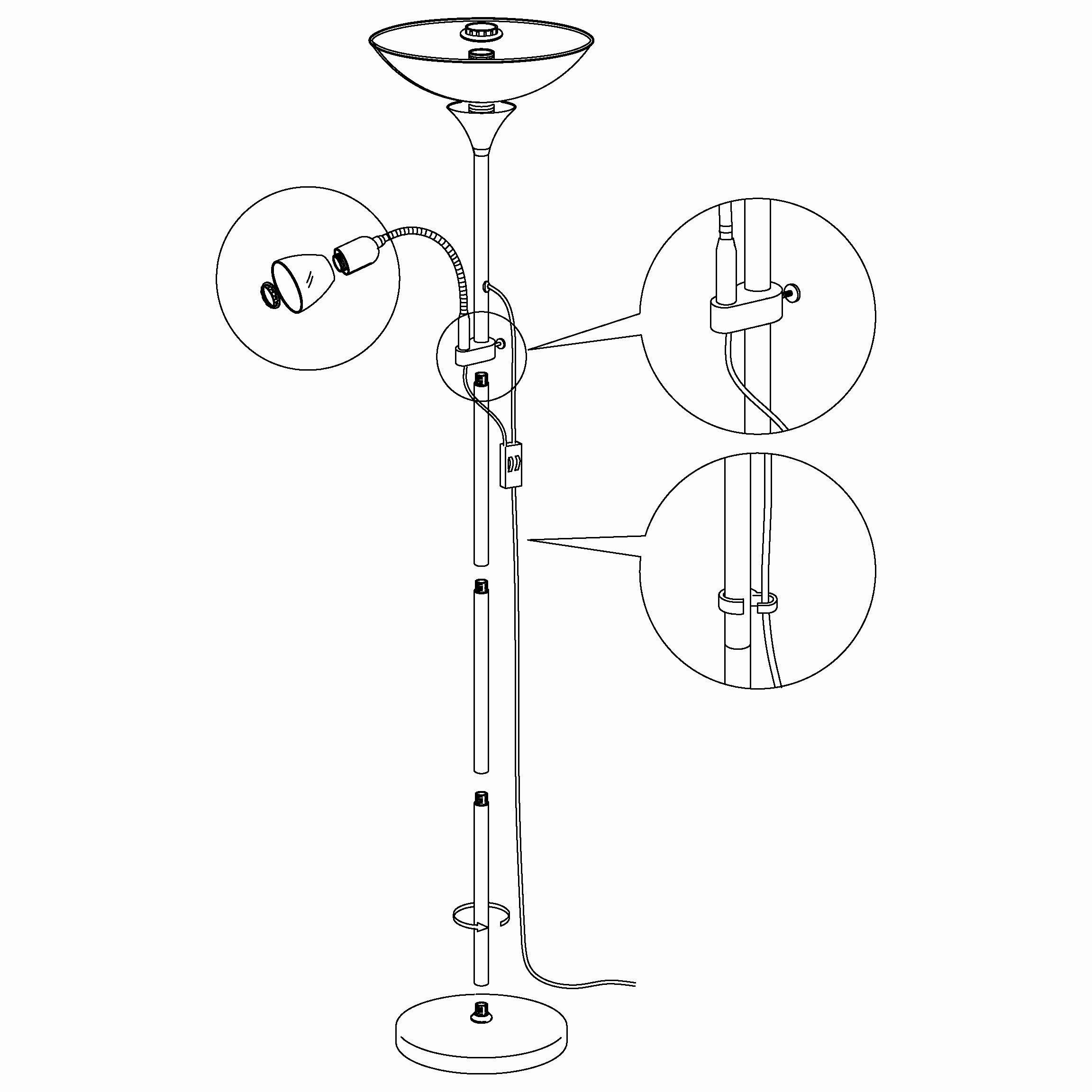 Eglo Up 2 Mother & Child Nickel Floor Lamp