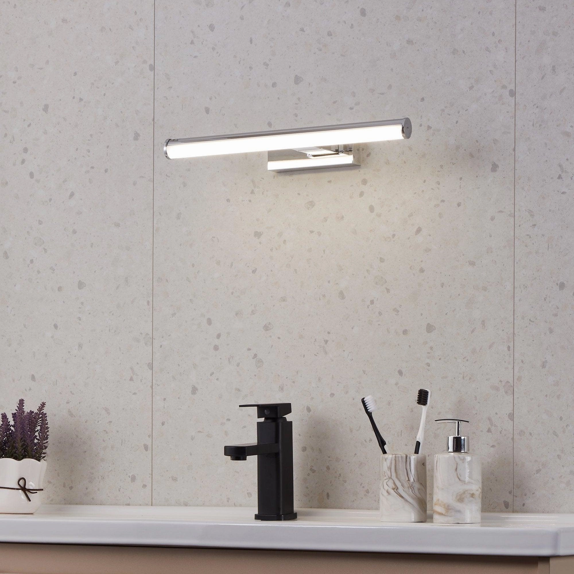 Eglo Vadumi Chrome LED Bathroom Wall light - IP44 vintage desk lamp