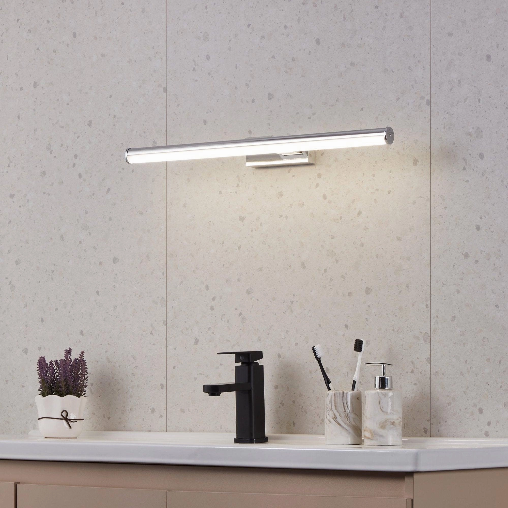 Eglo Vadumi IP44 Chrome LED Bathroom Wall light - 60cm vintage desk lamp