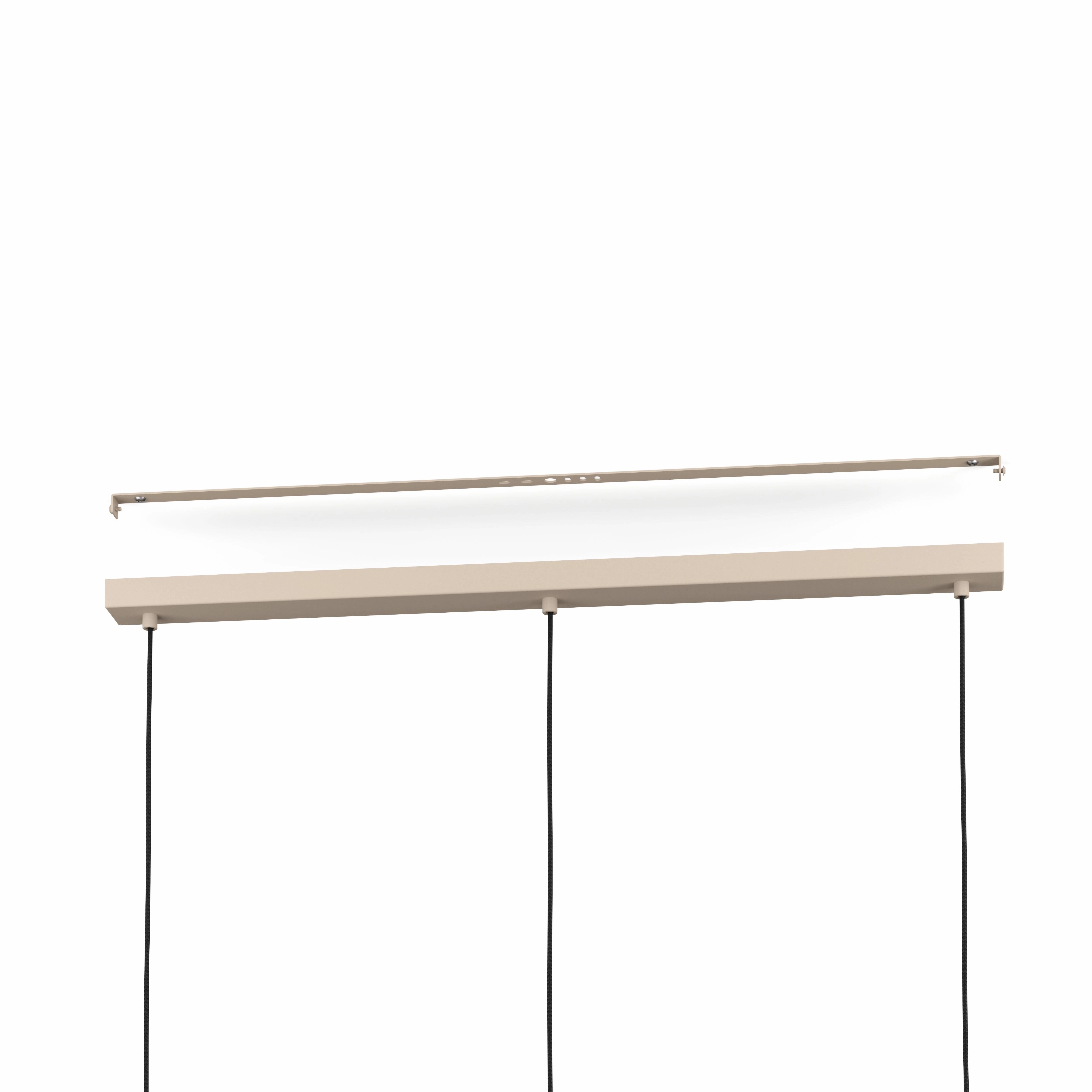 Eglo Valdiola 3 Light Round Sand & Brass Pendant