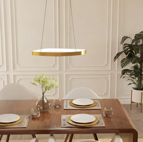 Eglo Vallerosa LED Brass Ceiling Pendant flush mount ceiling fixture