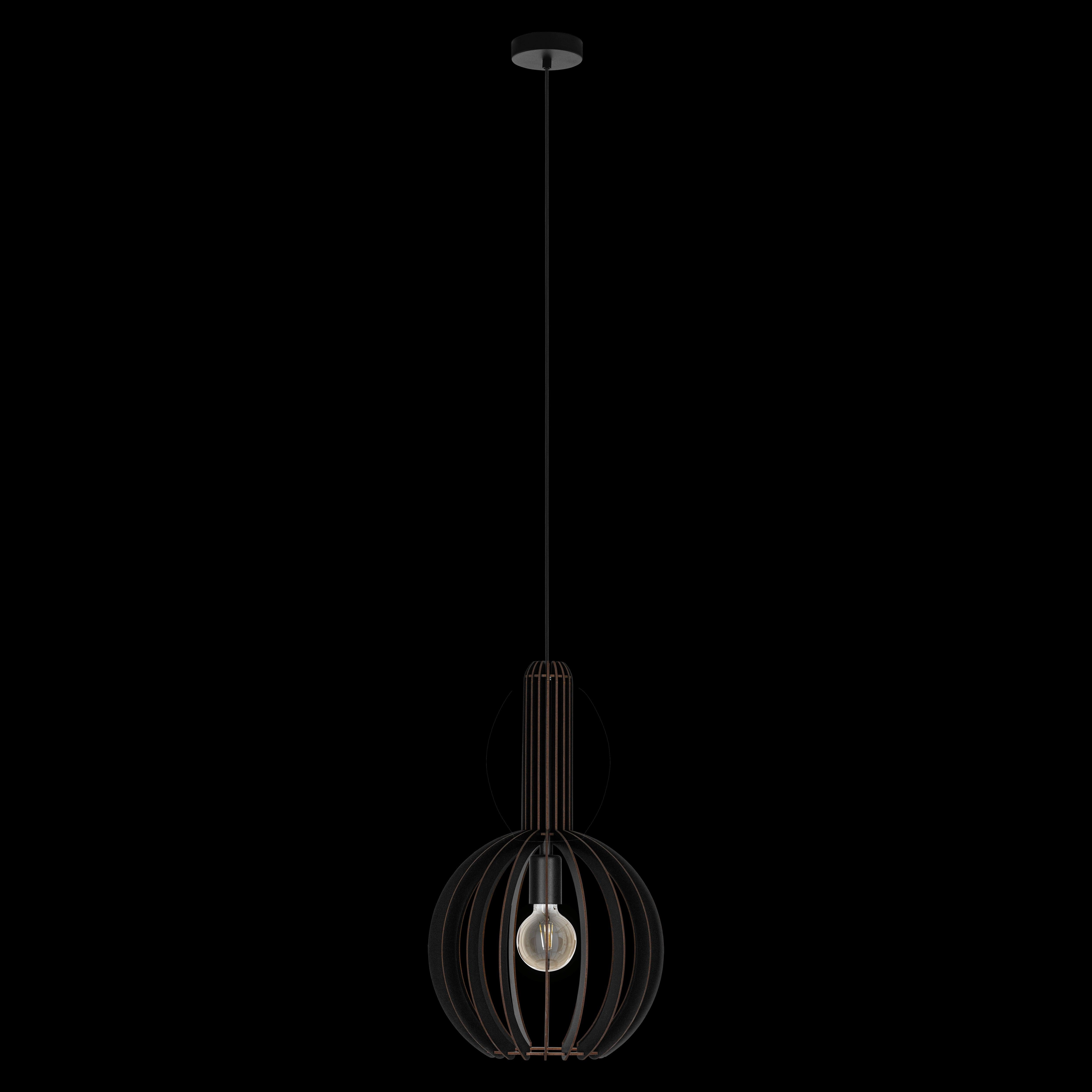 Eglo Velasco Spherical Black Wood Segment Pendant