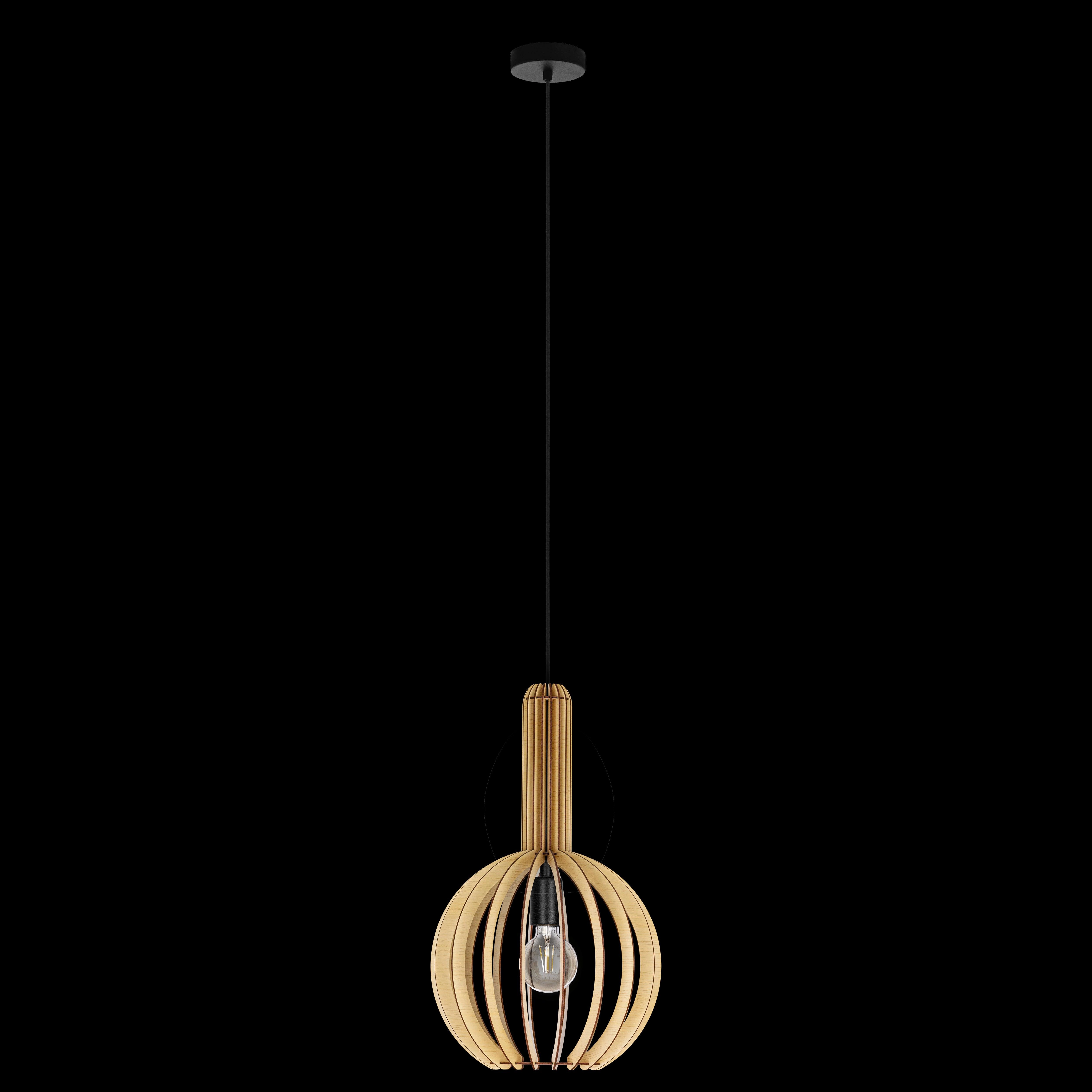 Eglo Velasco Spherical Wood Segment Ceiling Pendant