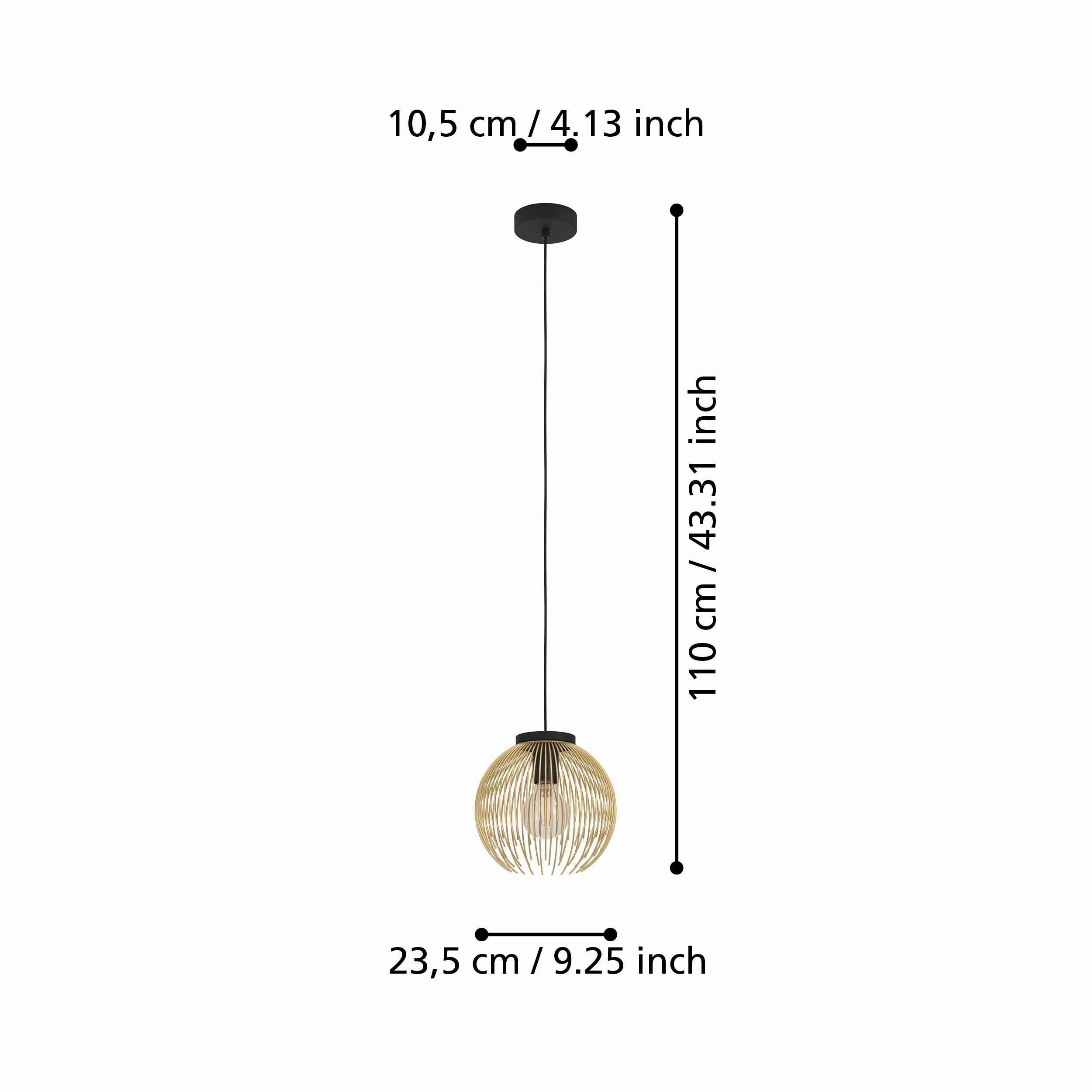 Eglo Venezuela Gold Wire Ceiling Pendant