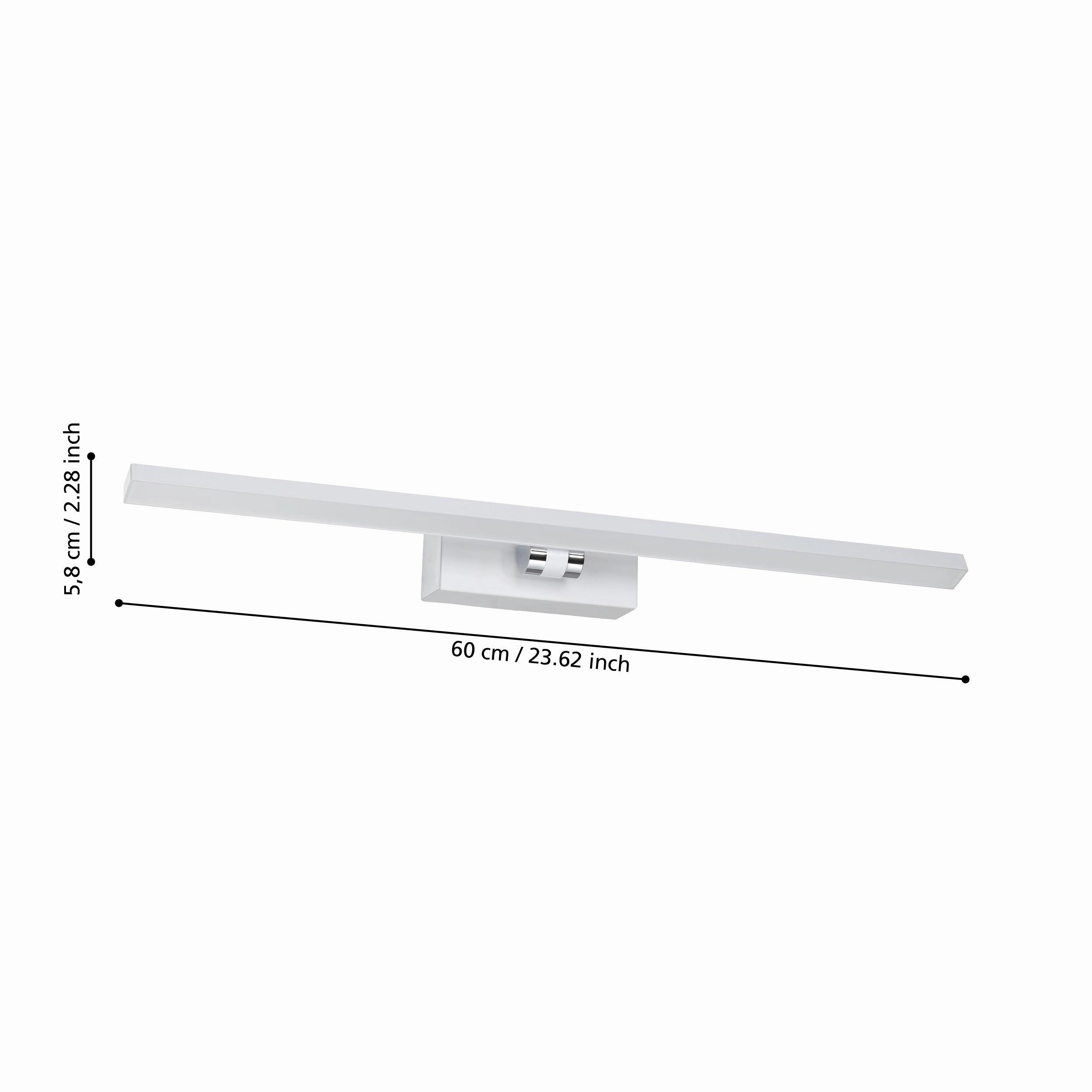 Eglo Verdello IP44 White LED Bathroom Wall / Mirror Light - 60cm