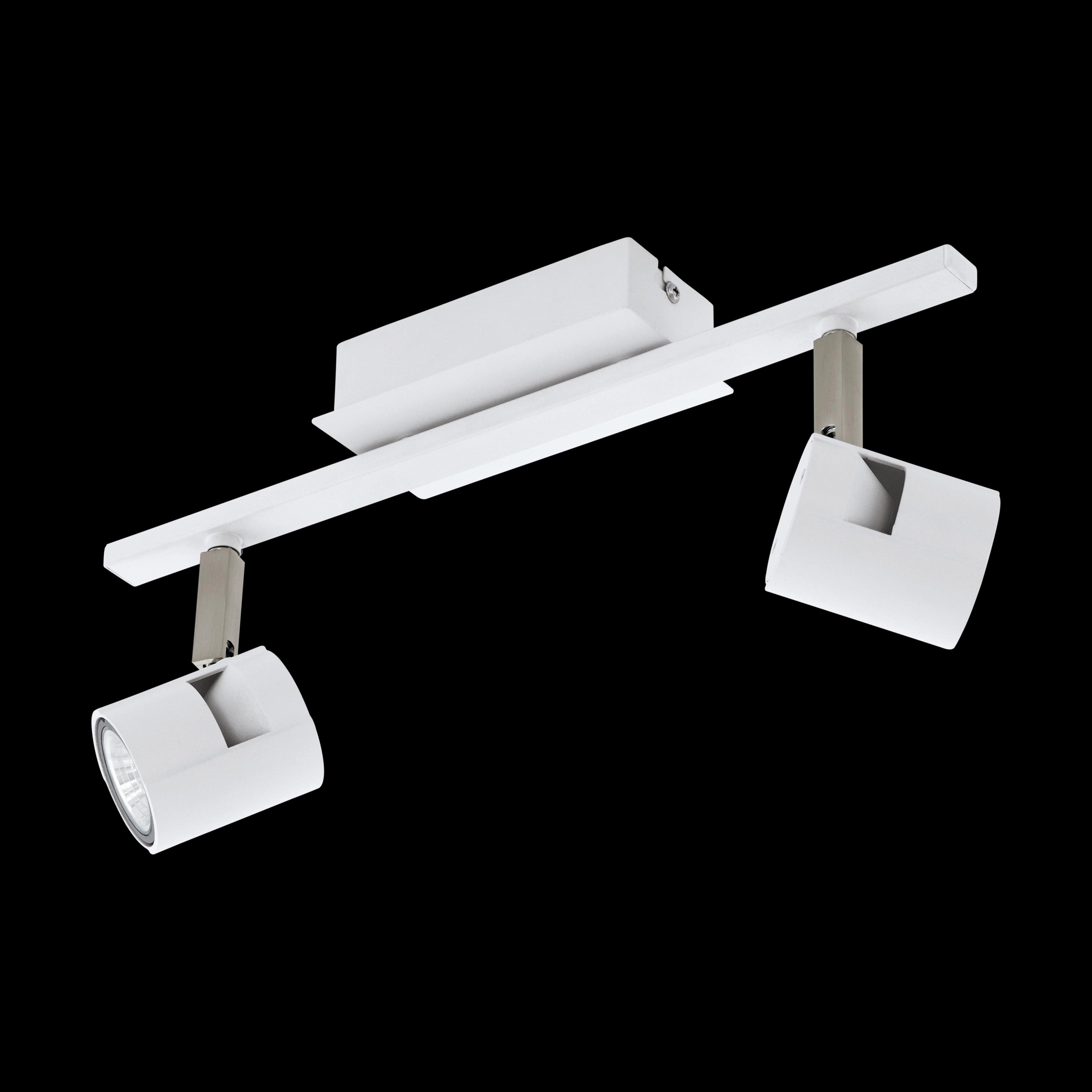 Eglo Vergiano White 2 Light Bar Spotlight tall arc lamp for living room