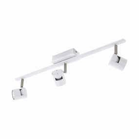 Eglo Vergiano White 3 Light Bar Spotlight tall arc lamp for living room