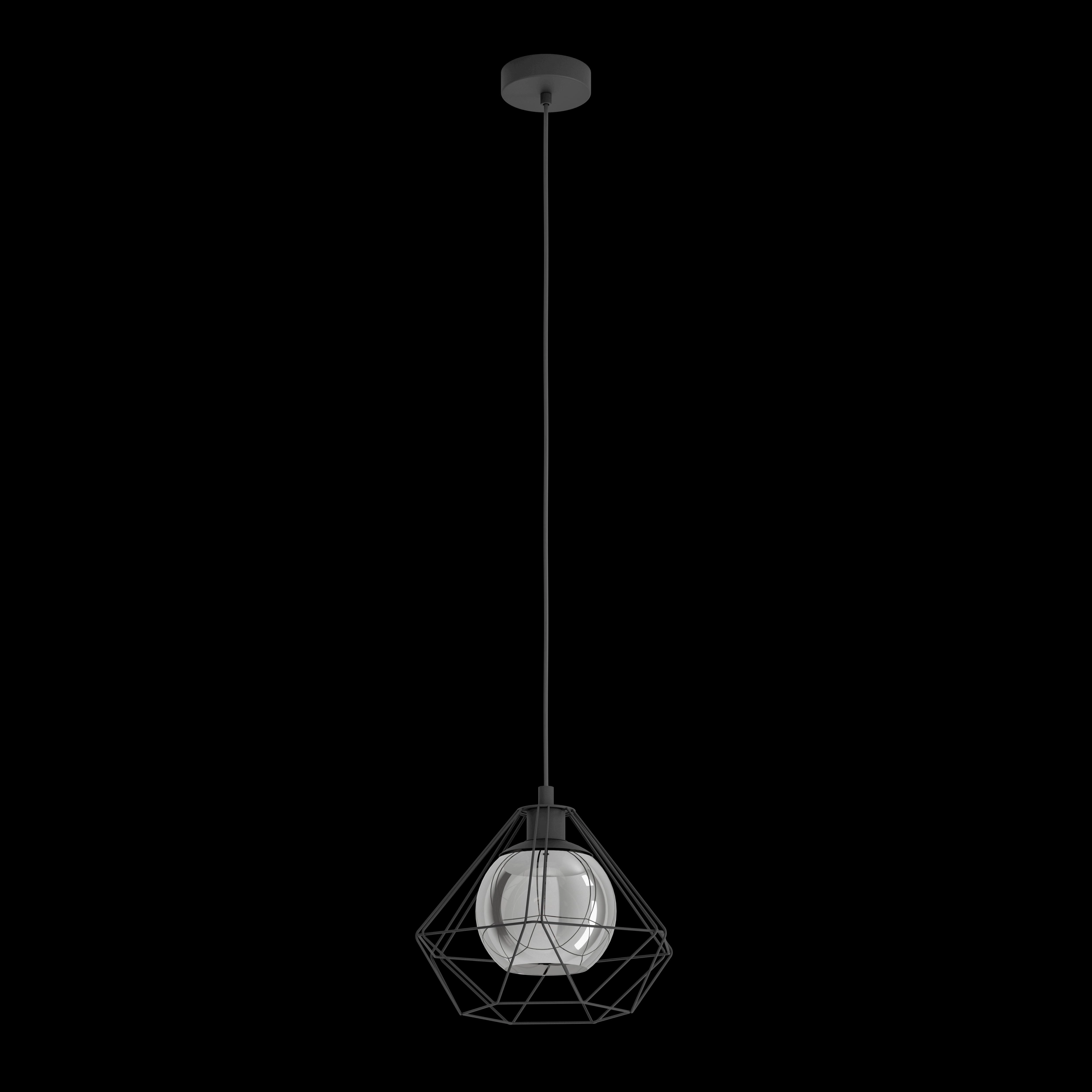 Eglo Vernham Black Diamond Shaped Wire Shade Pendant