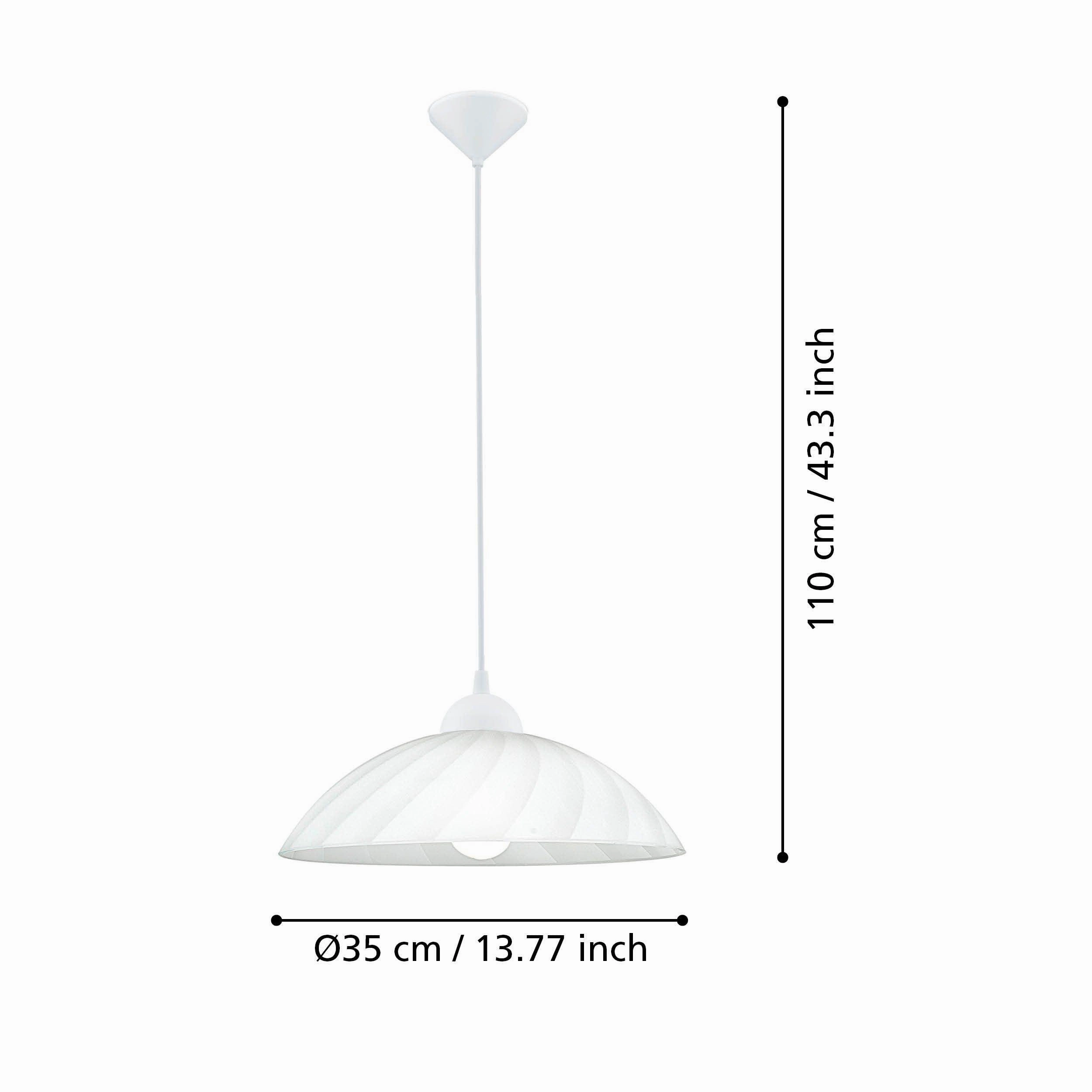 Eglo Vetro Round Satin Glass Ceiling Pendant