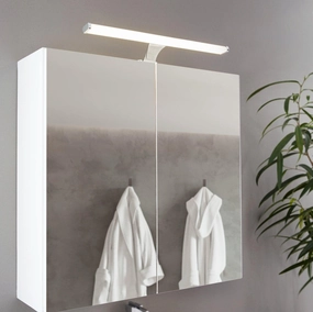 Eglo Vinchio IP44 Chrome Bathroom Wall / Mirror Light - 40cm vintage desk lamp