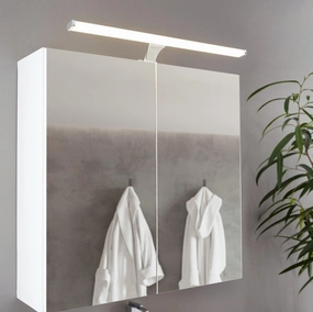 Eglo Vinchio IP44 Chrome Bathroom Wall / Mirror Light - 60cm vintage desk lamp