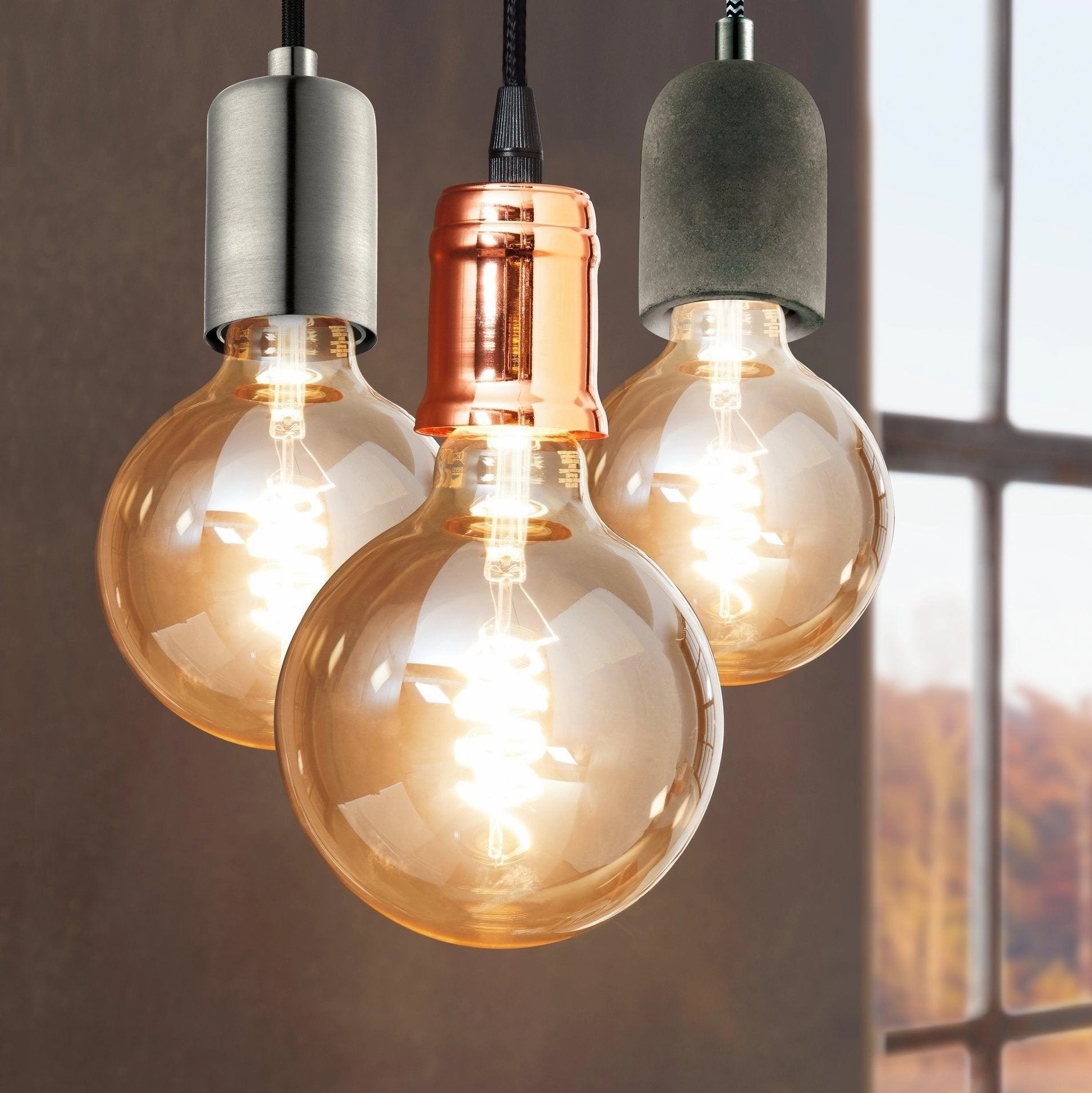 Eglo Yorth Copper Hanging Ceiling Pendant