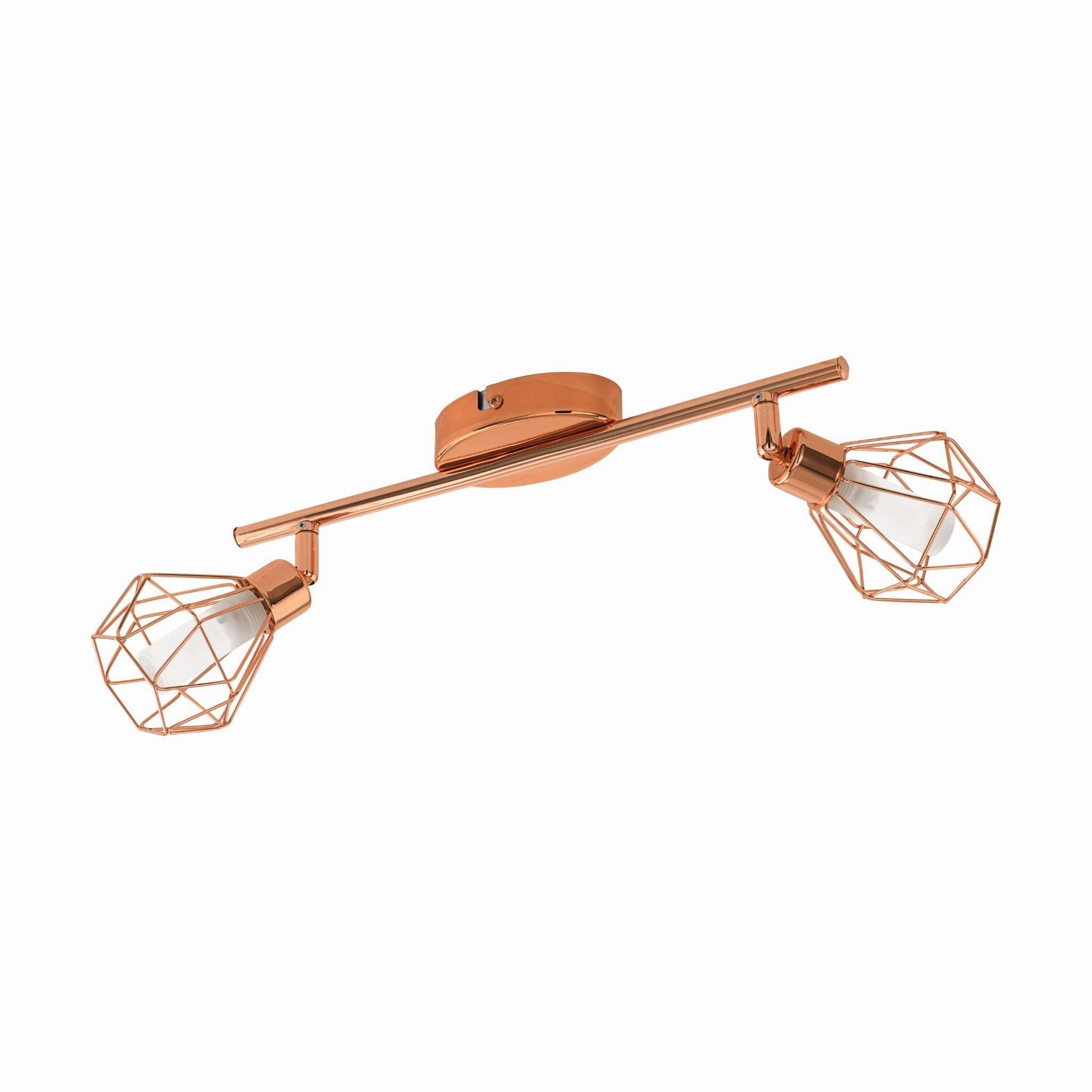Eglo Zapata Copper Wire Caged 2 Light Bar Spotlight