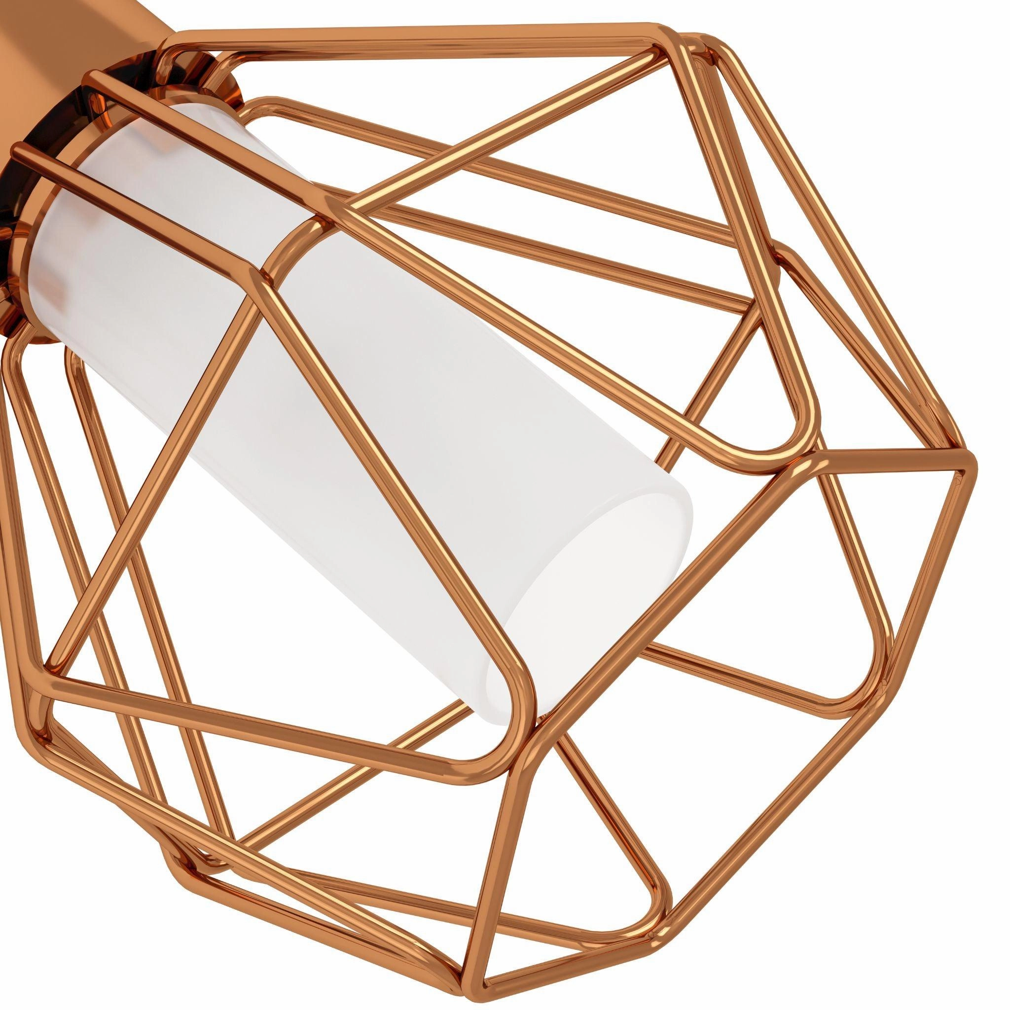 Eglo Zapata Copper Wire Caged Wall Spotlight