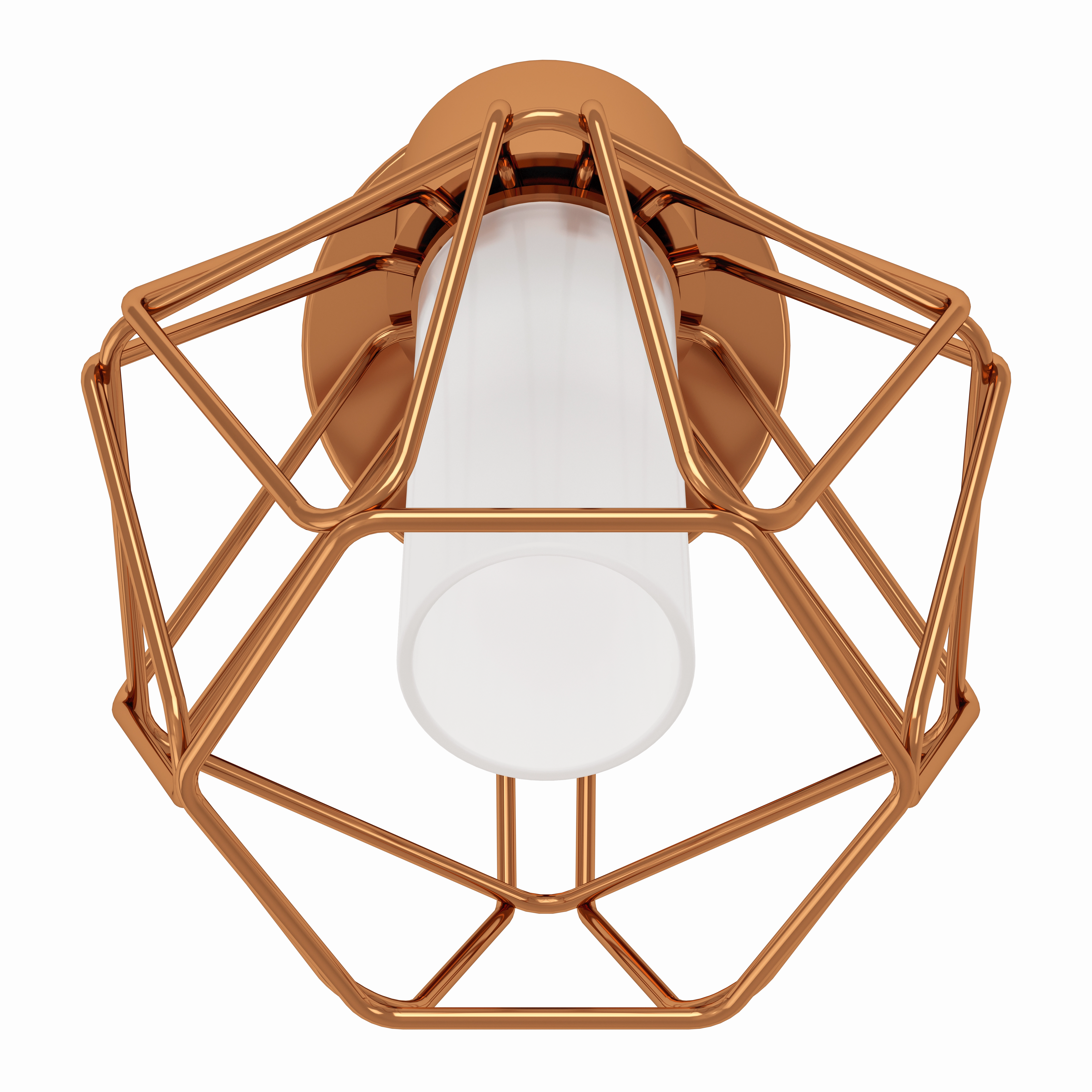 Eglo Zapata Copper Wire Caged Wall Spotlight