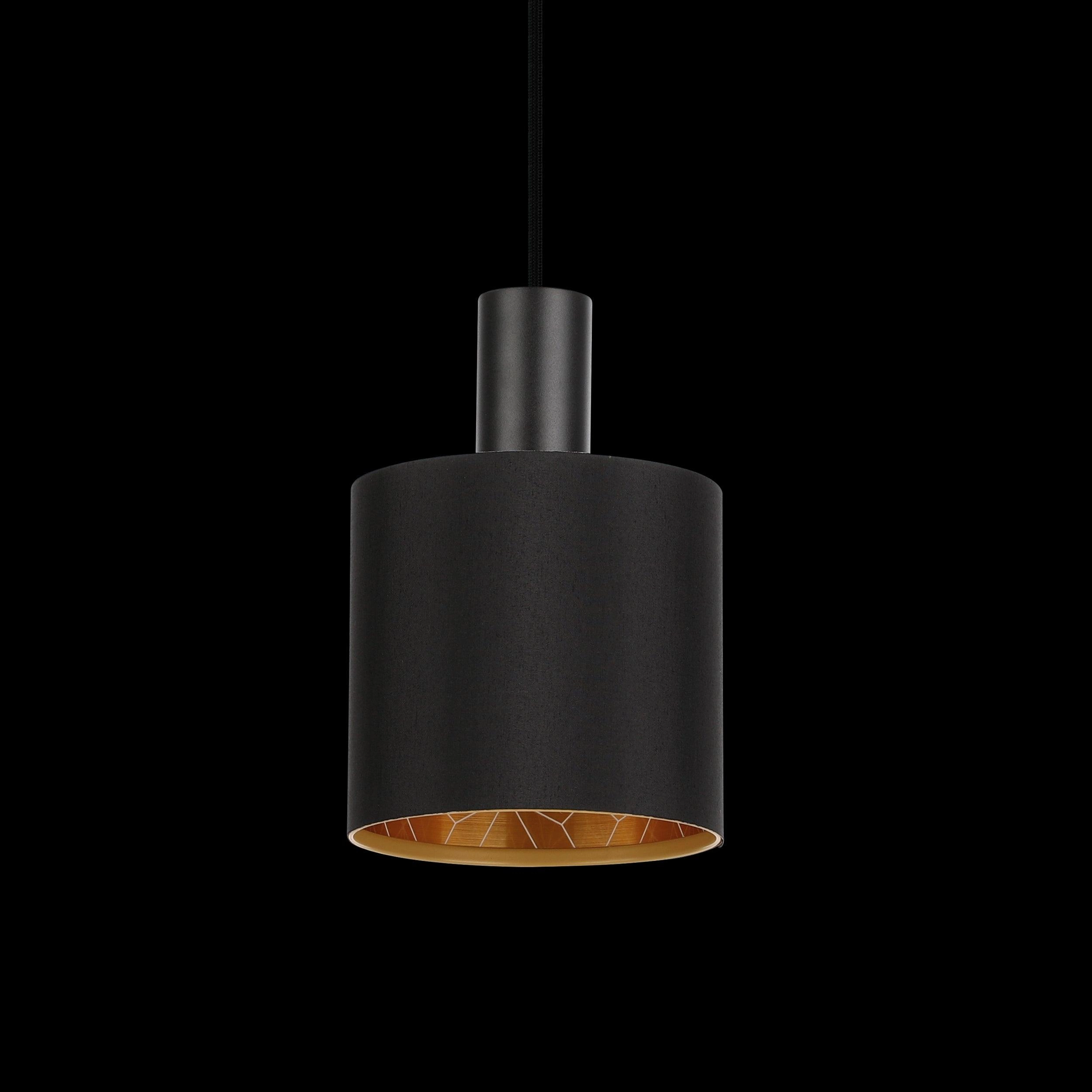 Eglo Zaragoza 4 Light Black & Gold Ceiling Pendant
