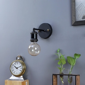 Elements Black Metal Wall Light by SS Lightings decorative ceiling fixture