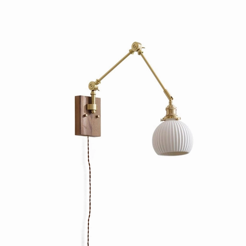 Elia Swing Arm Plug In Wall Lamp
