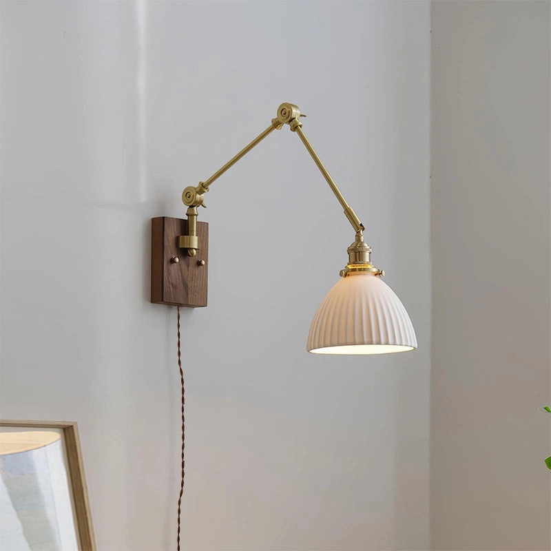 Elia Swing Arm Plug In Wall Lamp