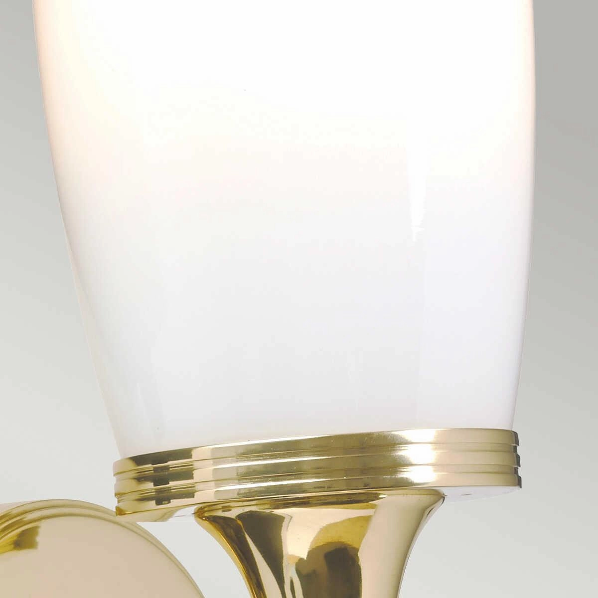 Eliot Polished Brass Finish Solid Brass Bathroom Wall Light