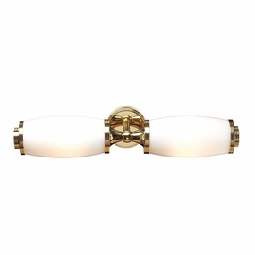 Eliot Polished Solid Brass Twin Arm Bathroom Wall Light vintage desk lamp