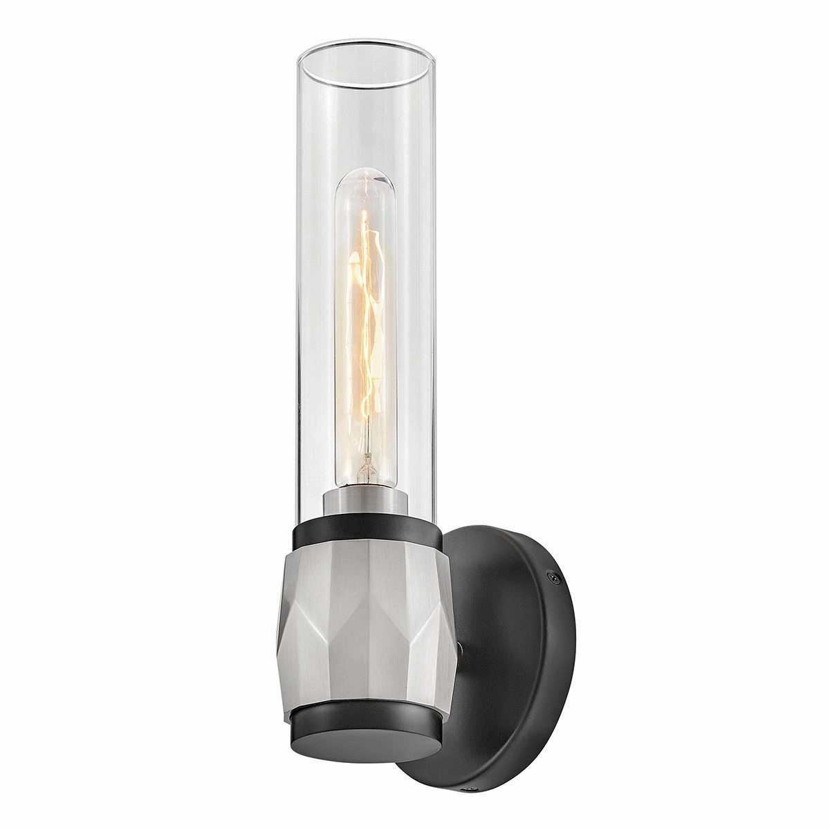 Ellison Black with Brushed Nickel Wall Light.