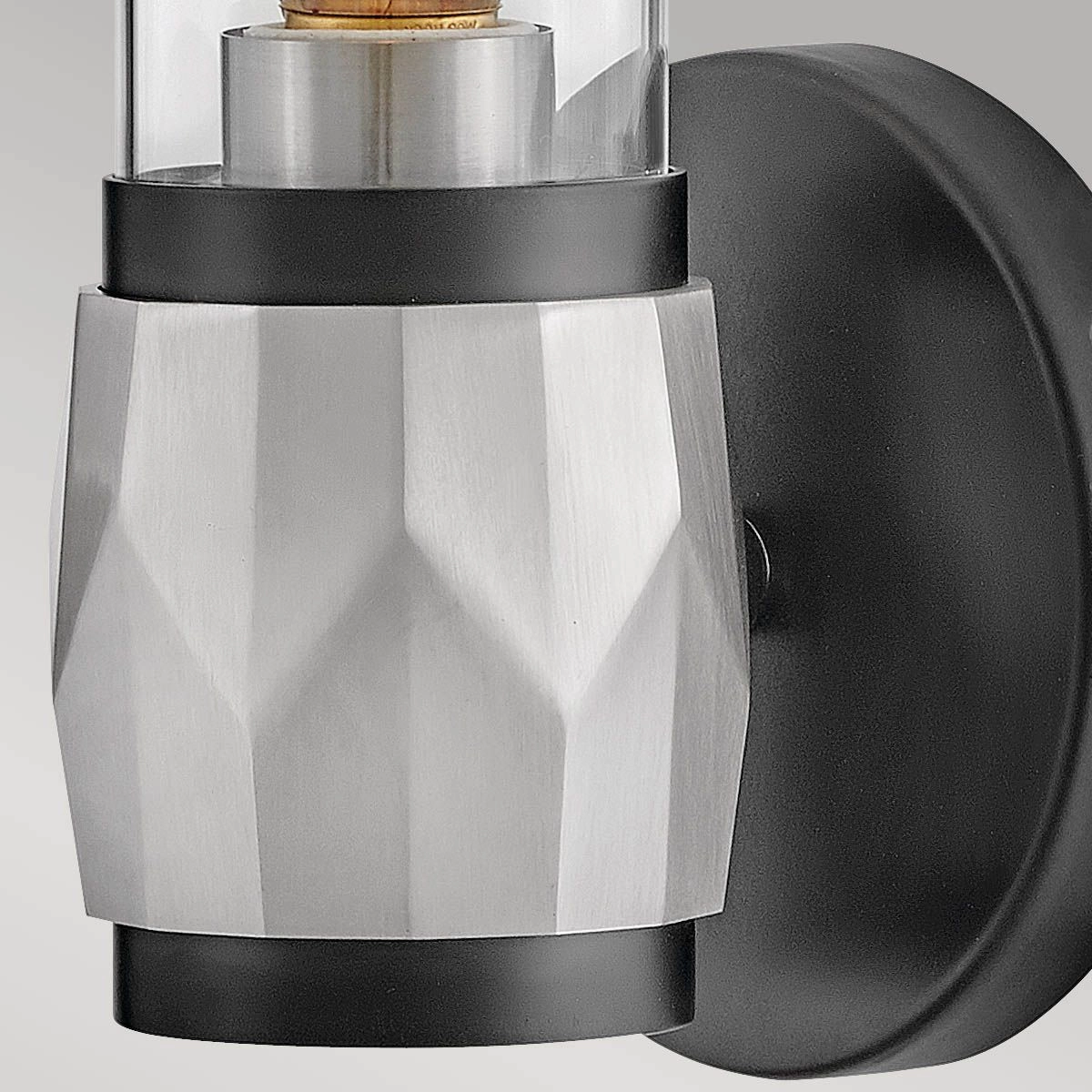 Ellison Black with Brushed Nickel Wall Light.