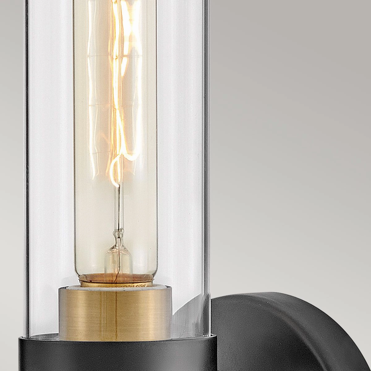 Ellison Black with Heritage Brass Wall Light.