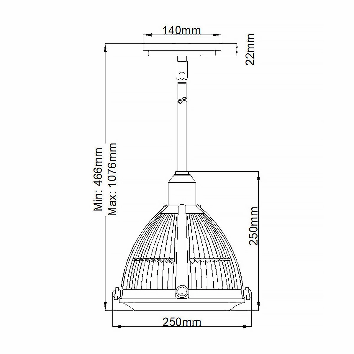 Elroy 1 Light Brushed Nickel Ceiling Pendant Light