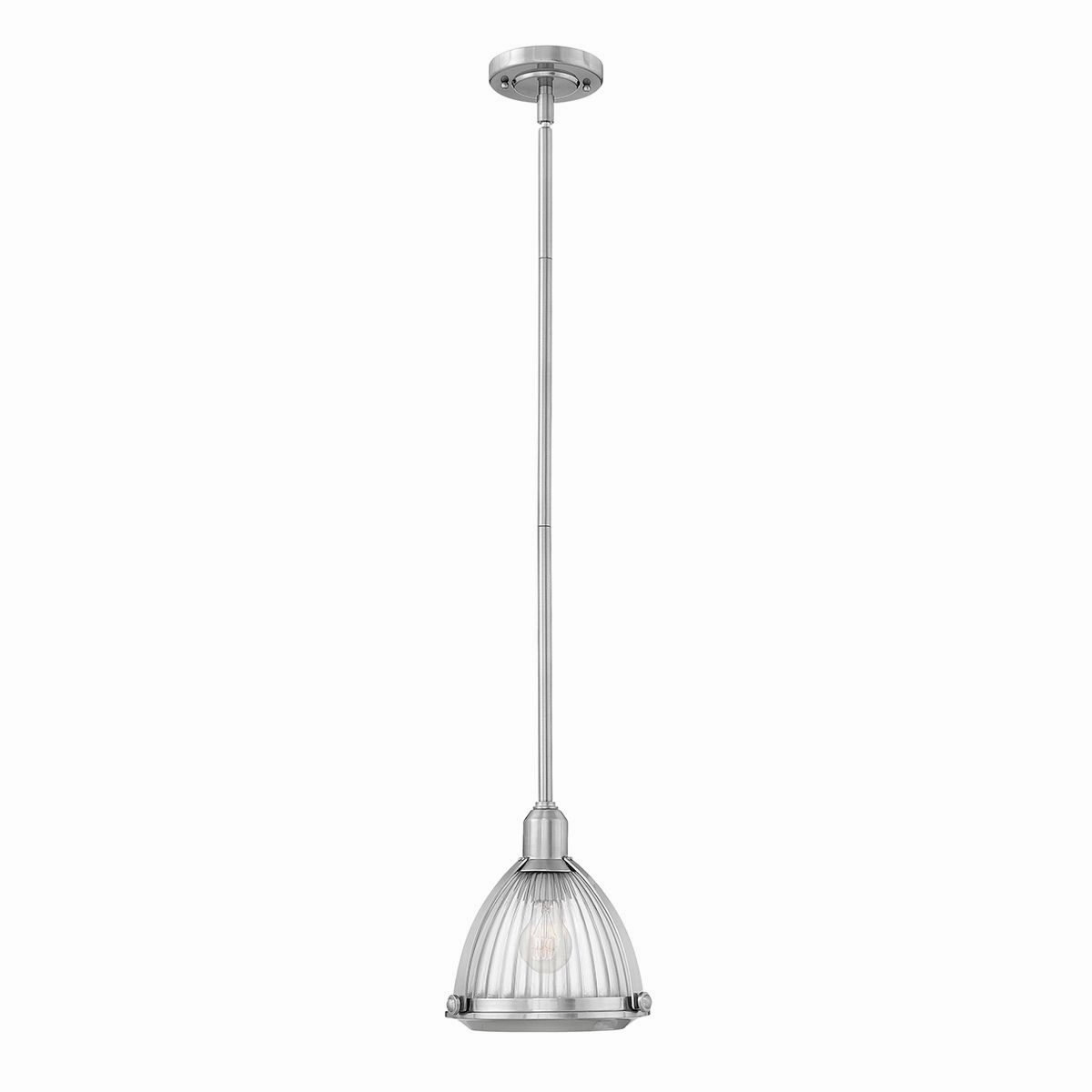 Elroy 1 Light Brushed Nickel Ceiling Pendant Light sleek LED ceiling lamp