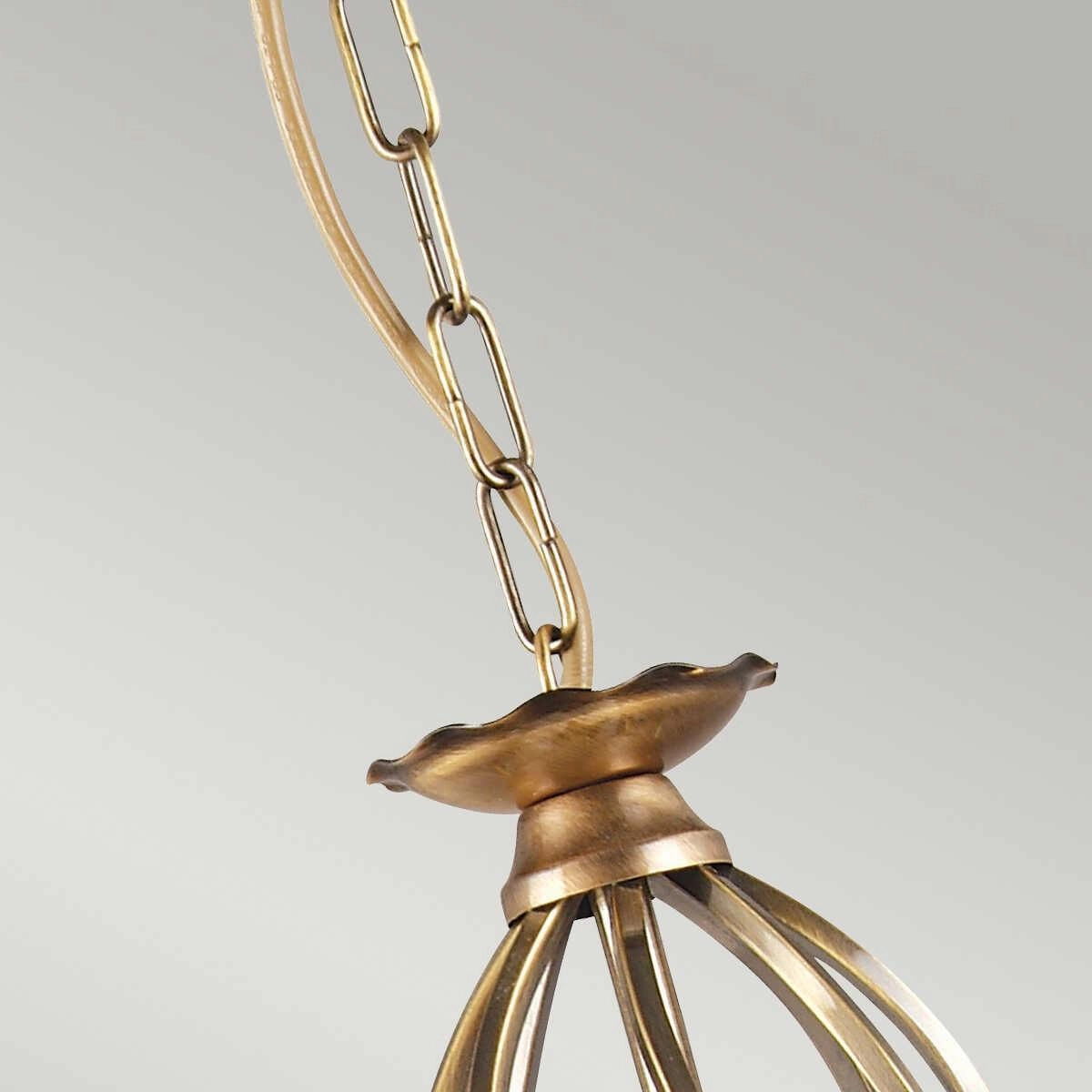 Elstead Aegean Aged Brass 3 Light Chandelier