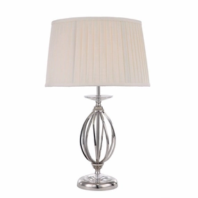 Elstead Aegean Nickel Table Lamp energy-saving LED light