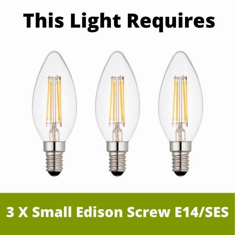 Elstead Aegean Polished Brass 3 Light Chandelier