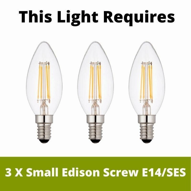 Elstead Aegean Polished Brass 3 Light Chandelier