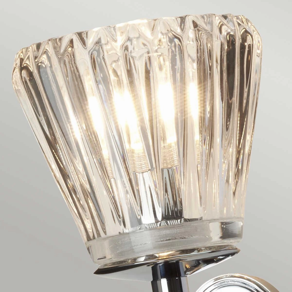 Elstead Agatha 2 Light Polished Chrome Bathroom Wall Light