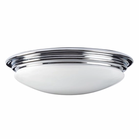 Elstead Brompton 1 Light Brass Bathroom Flush Mount ambient ceiling fixture