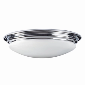 Elstead Brompton 1 Light Brass Bathroom Flush Mount soft glow ceiling light