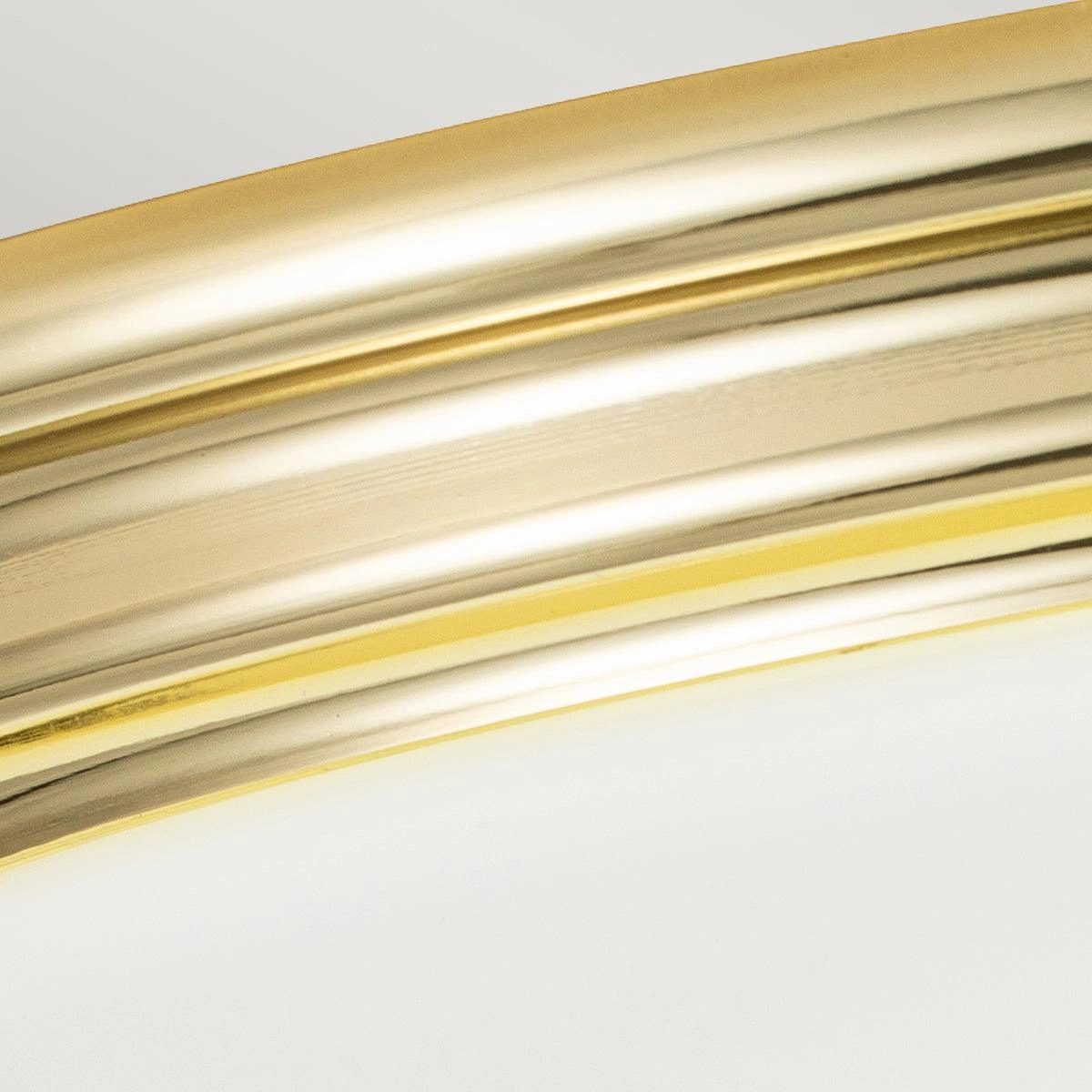 Elstead Brompton 1 Light Polished Brass Bathroom Flush Mount