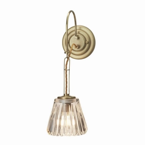 Elstead Demelza 1 Light Brushed Brass Bathroom Wall Light vintage desk lamp