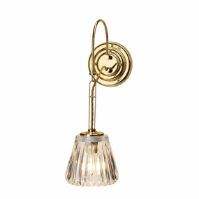 Elstead Demelza 1 Light Polished Brass Bathroom Wall Light vintage desk lamp