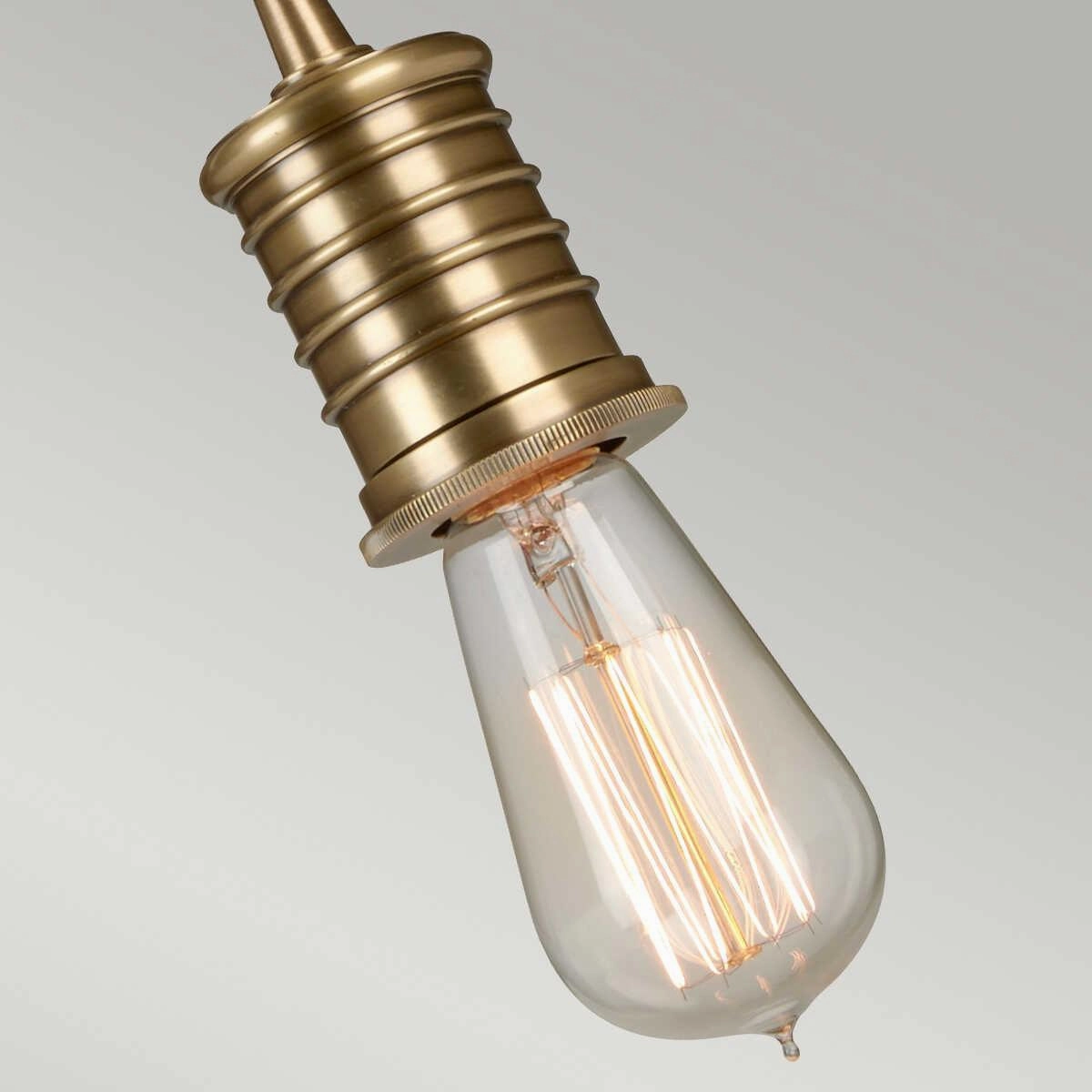 Elstead Douille 1 Light Aged Brass Ceiling Pendant Light