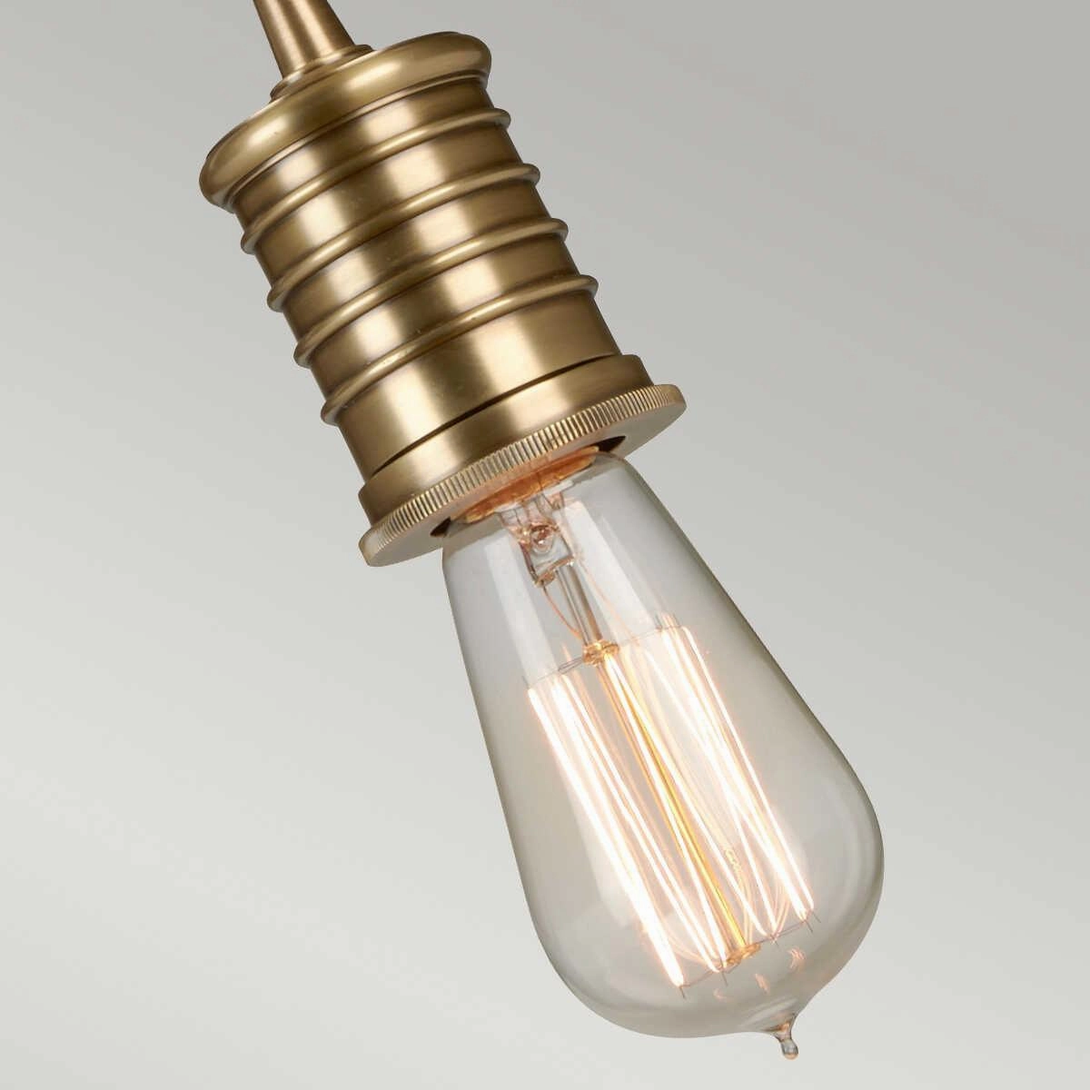 Elstead Douille 1 Light Aged Brass Ceiling Pendant Light