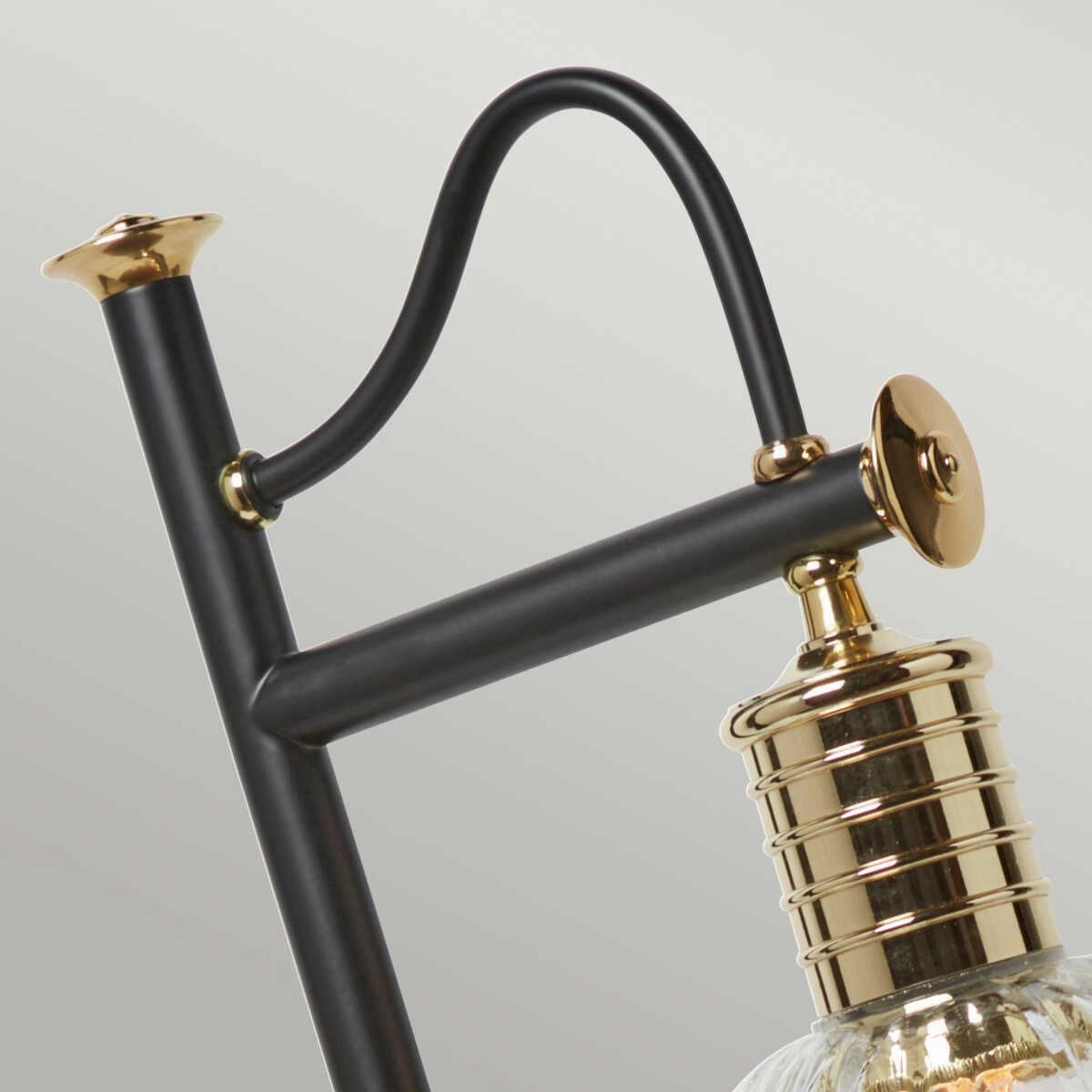 Elstead Douille 1 Light Black & Brass Table Lamp