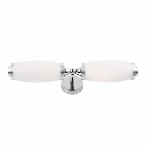 Elstead Eliot Polished Chrome Twin Arm Bathroom Wall Light vintage desk lamp