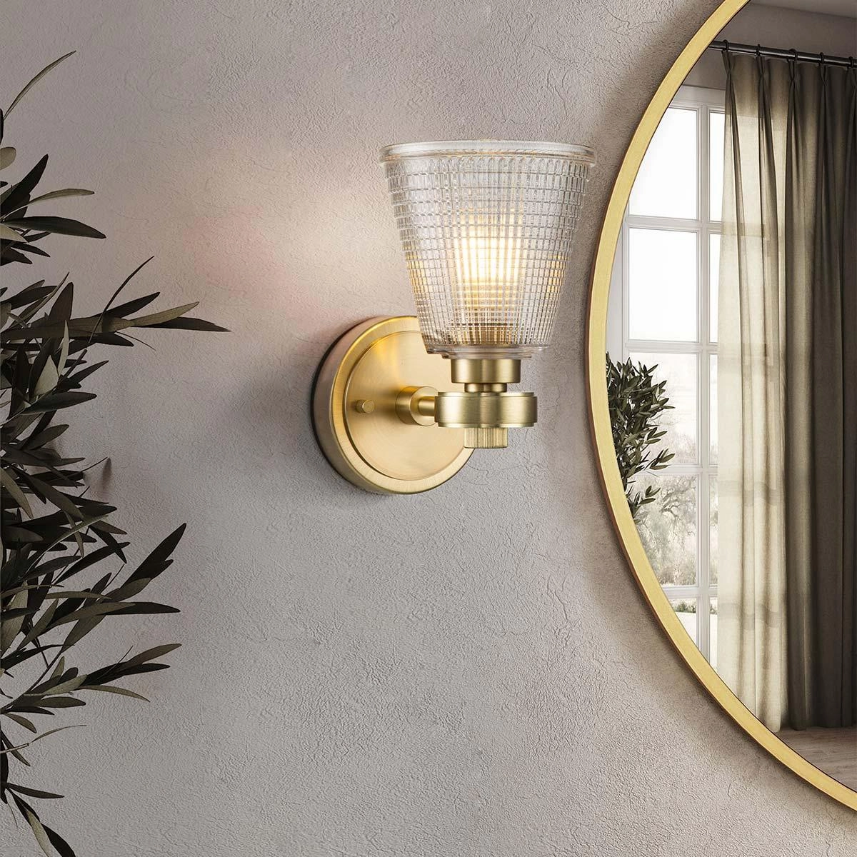 Elstead Gunnislake 1 Light Chrome Bathroom Wall Light