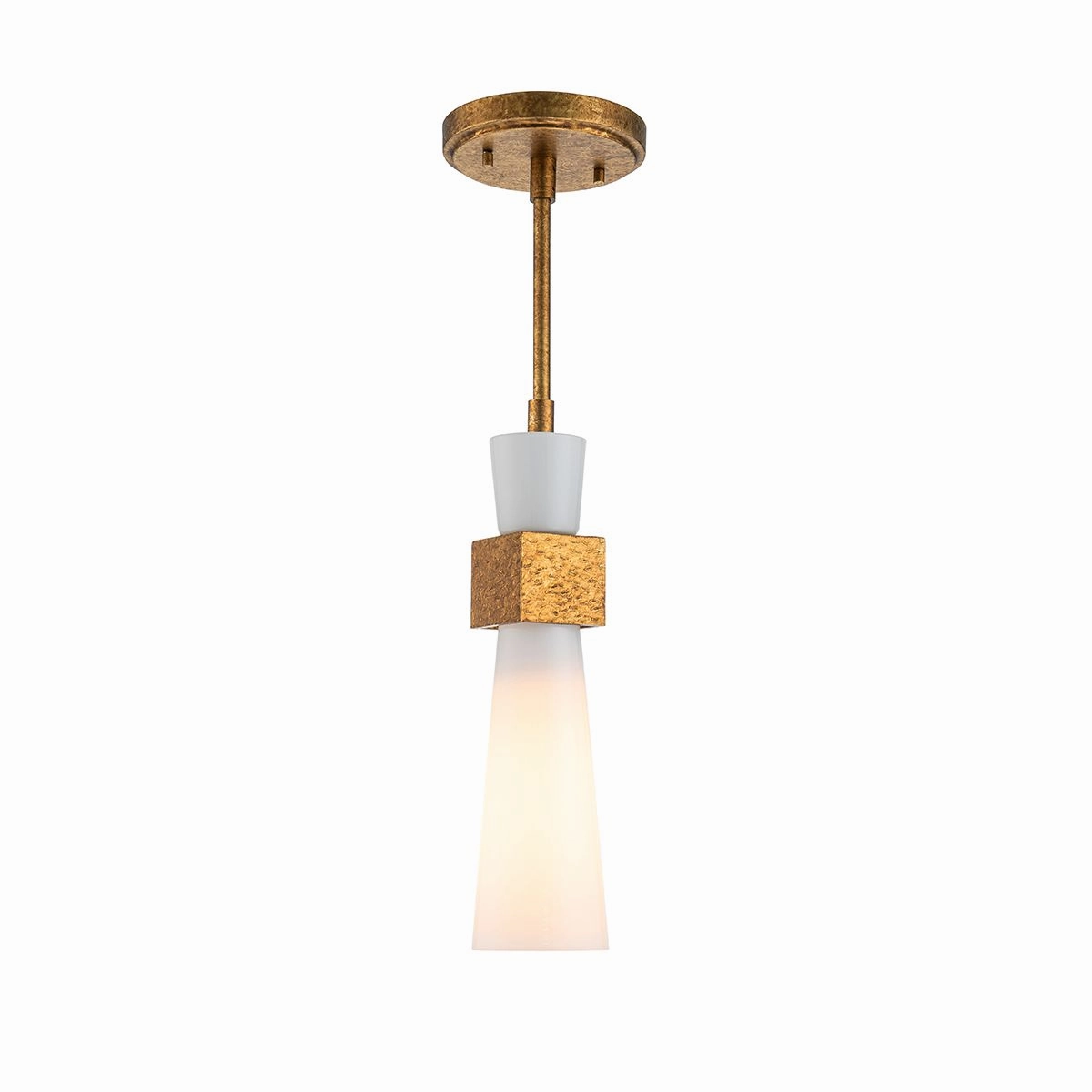 Elstead Kristy 1 Light Mini Gold Pendant Light