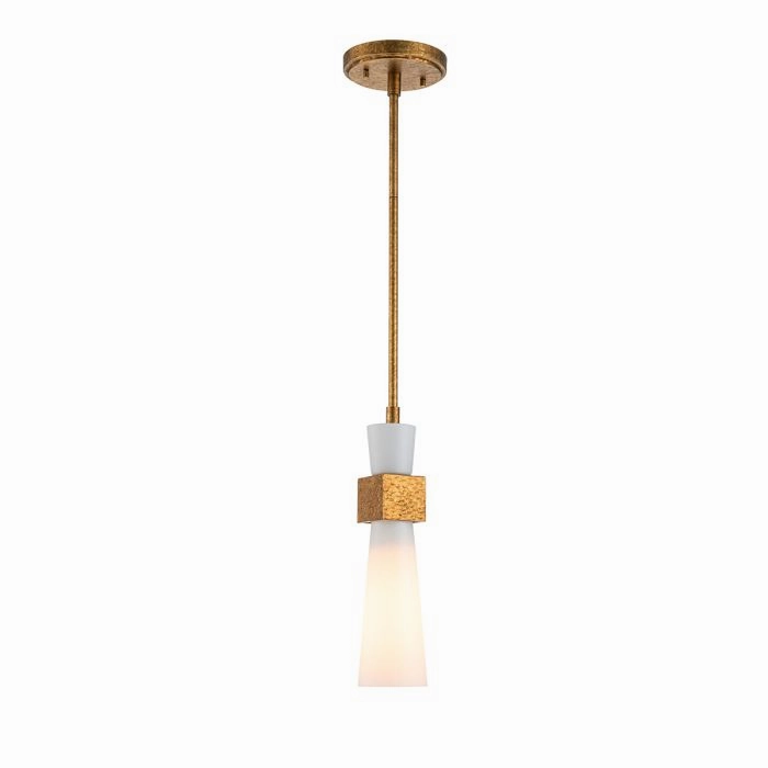 Elstead Kristy 1 Light Mini Gold Pendant Light
