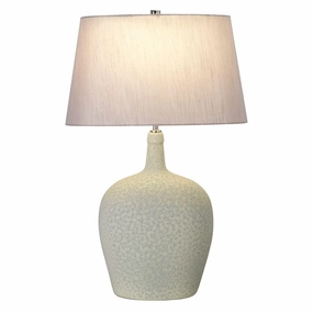 Elstead Lambeth 1 Light Sage Green Ceramic Table Lamp energy-saving LED light